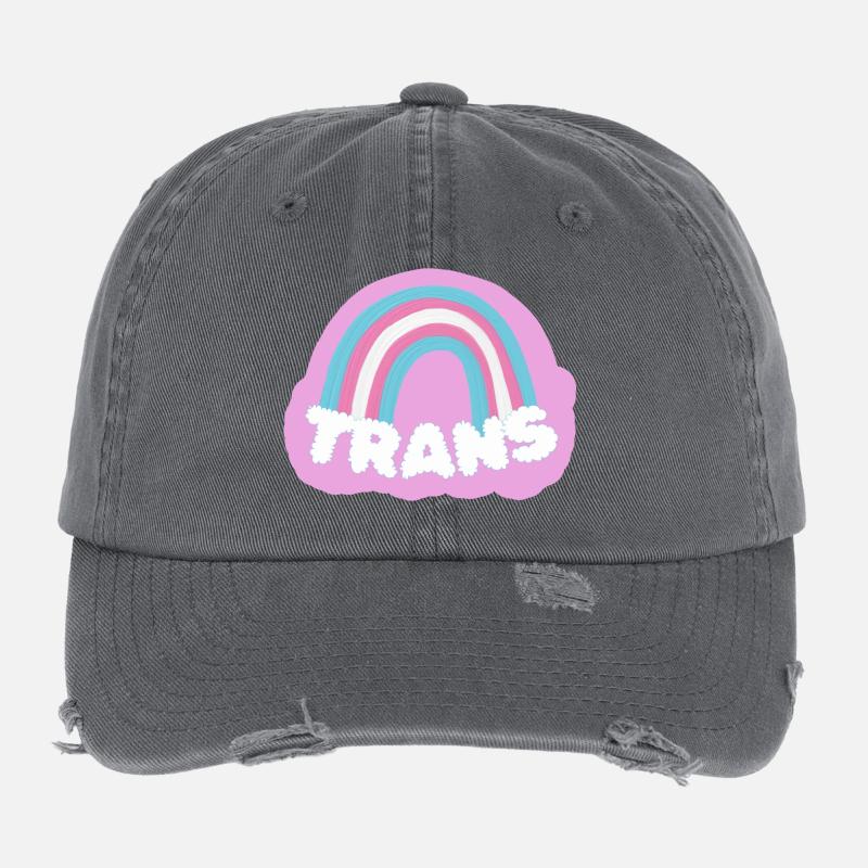 Transgender Flexfit Vintage Destroyed Cap