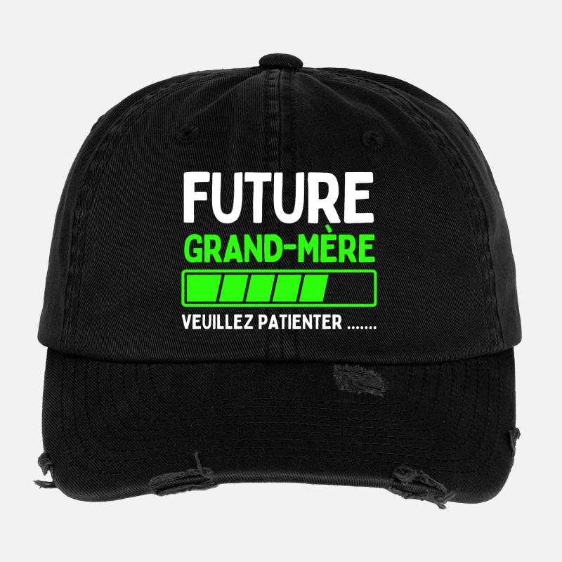 Werdende Großmutter Flexfit Vintage Destroyed Cap