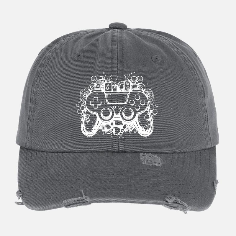 Manettes de jeu Casquette vintage effet usé Flexfit