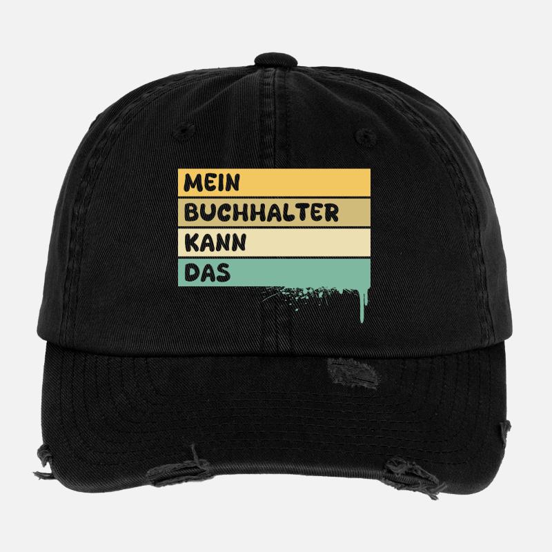 Profession : Comptable Casquette vintage effet usé Flexfit