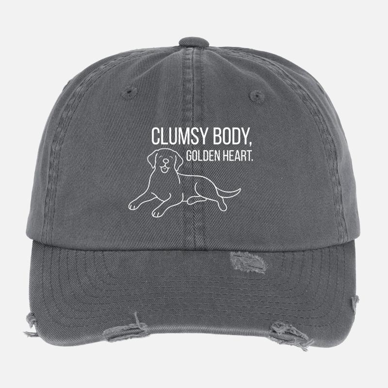 Labrador mit Humor Flexfit Vintage Destroyed Cap
