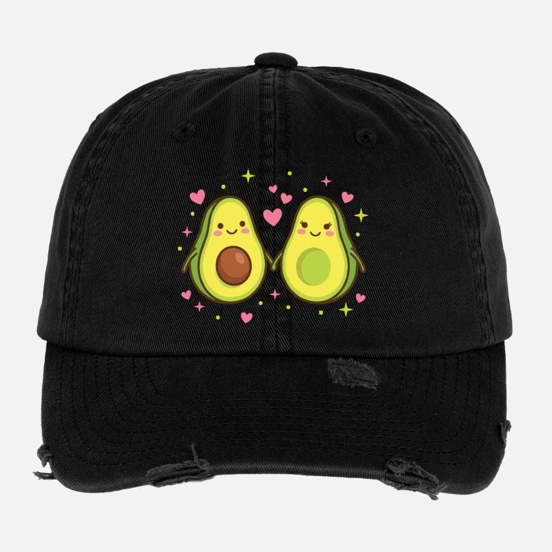 Avocado Love – Die perfekte Hälfte Flexfit Vintage Destroyed Cap