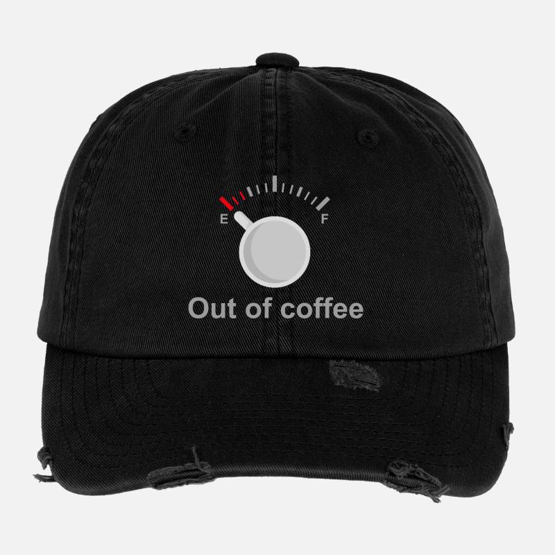 Out of Coffee Flexfit Vintage Destroyed Cap