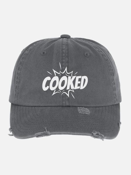 Style Comic Explosif Cuit - Casquette vintage effet usé Flexfit - charbon - Devant