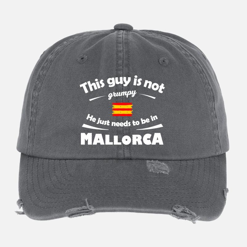 Mallorca Inselglück – Nicht Grumpy Casquette vintage effet usé Flexfit