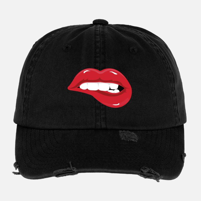 lippen Flexfit Vintage Destroyed Cap