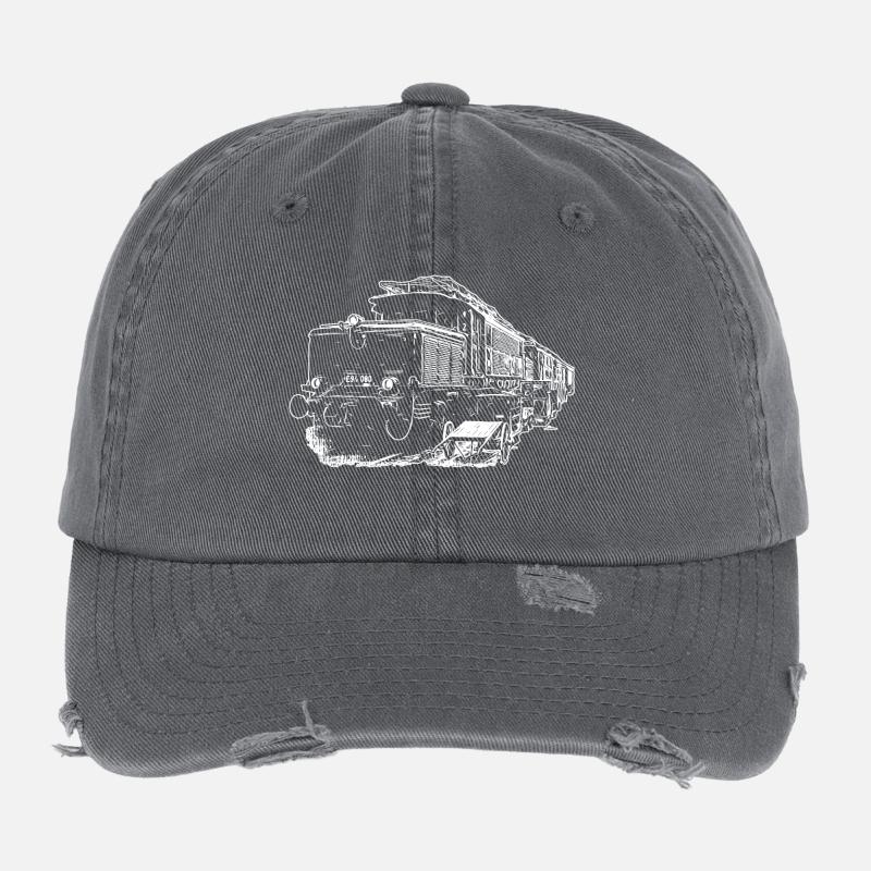 E94 Train Le Crocodile Casquette vintage effet usé Flexfit