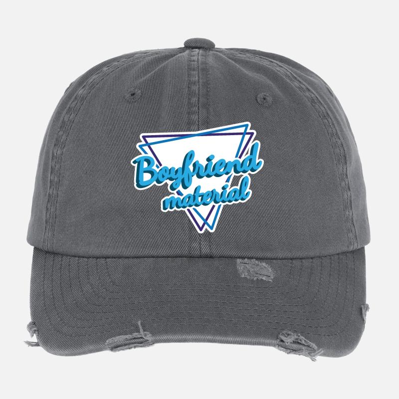 Friendship Bond with Heart Shape Flexfit Vintage Destroyed Cap