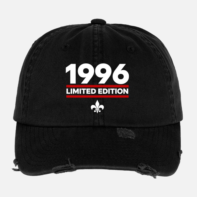 1996 Limited Edition - Flexfit Vintage Destroyed Cap - Schwarz
