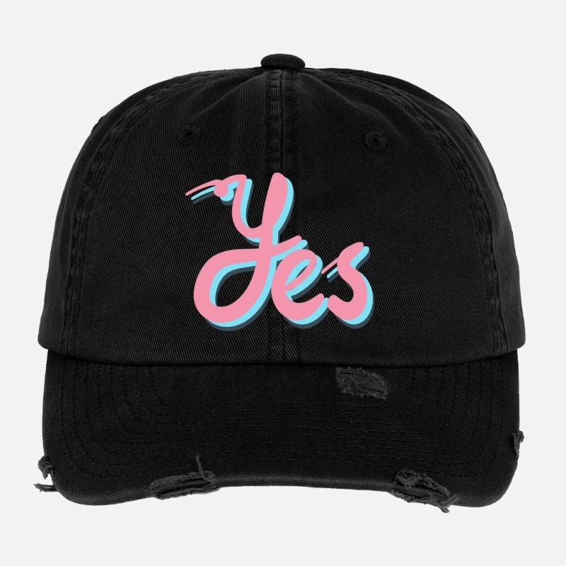Oui, une mode féminine qui vous donne du pouvoir Casquette vintage effet usé Flexfit