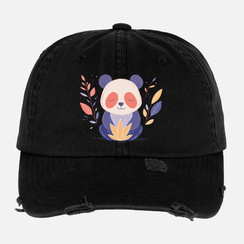 Yogi Panda Flexfit Vintage Destroyed Cap