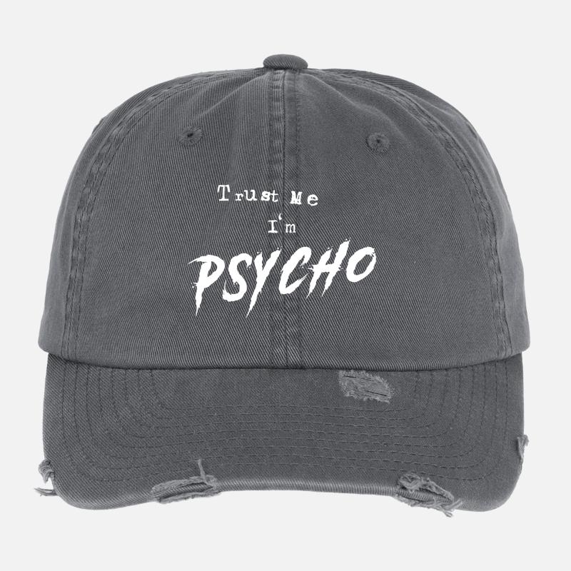Psycho Casquette vintage effet usé Flexfit