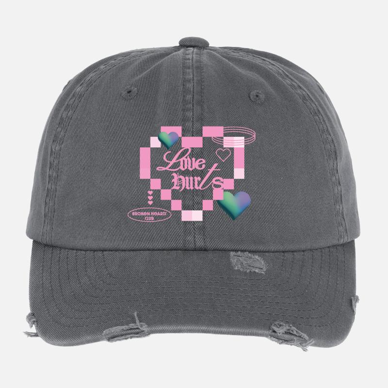 Love hurts Flexfit Vintage Destroyed Cap