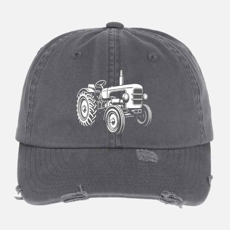 Puissance sur le terrain Casquette vintage effet usé Flexfit