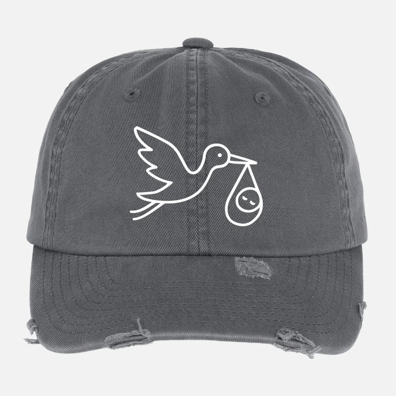 Arrivée minimale de bébé Casquette vintage effet usé Flexfit