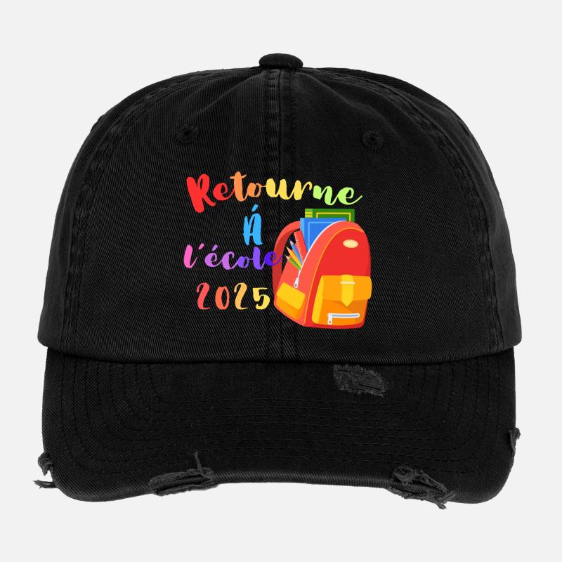 Zurück in die Schule 2025 Flexfit Vintage Destroyed Cap