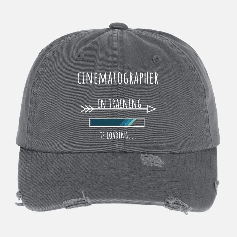 Cadeau Profession Formation Caméraman Casquette vintage effet usé Flexfit