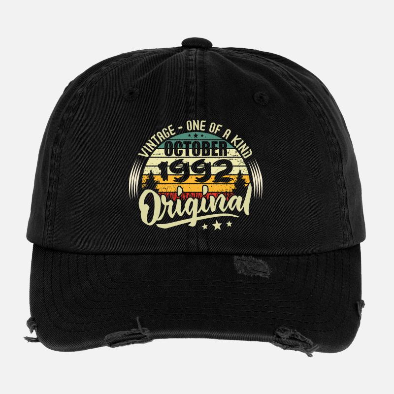 Cadeau Anniversaire Octobre 1992 Casquette vintage effet usé Flexfit