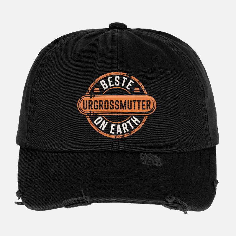 Beste Urgrossmutter Oma Geschenk Flexfit Vintage Destroyed Cap
