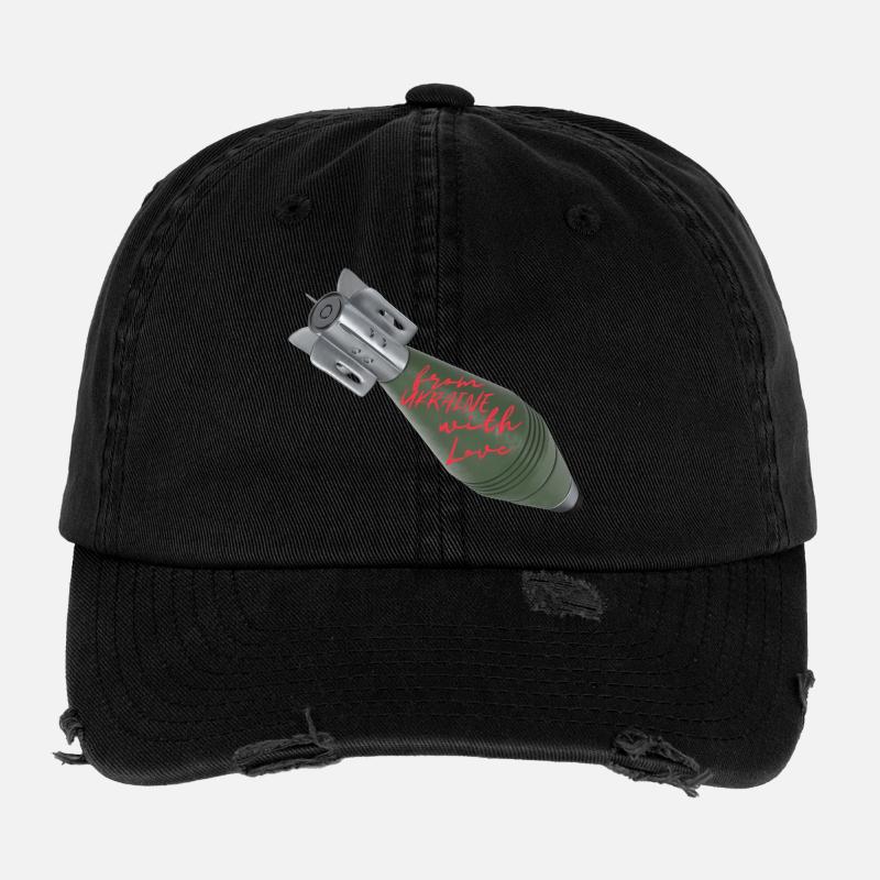 Mit Liebe aus der Ukraine Flexfit Vintage Destroyed Cap