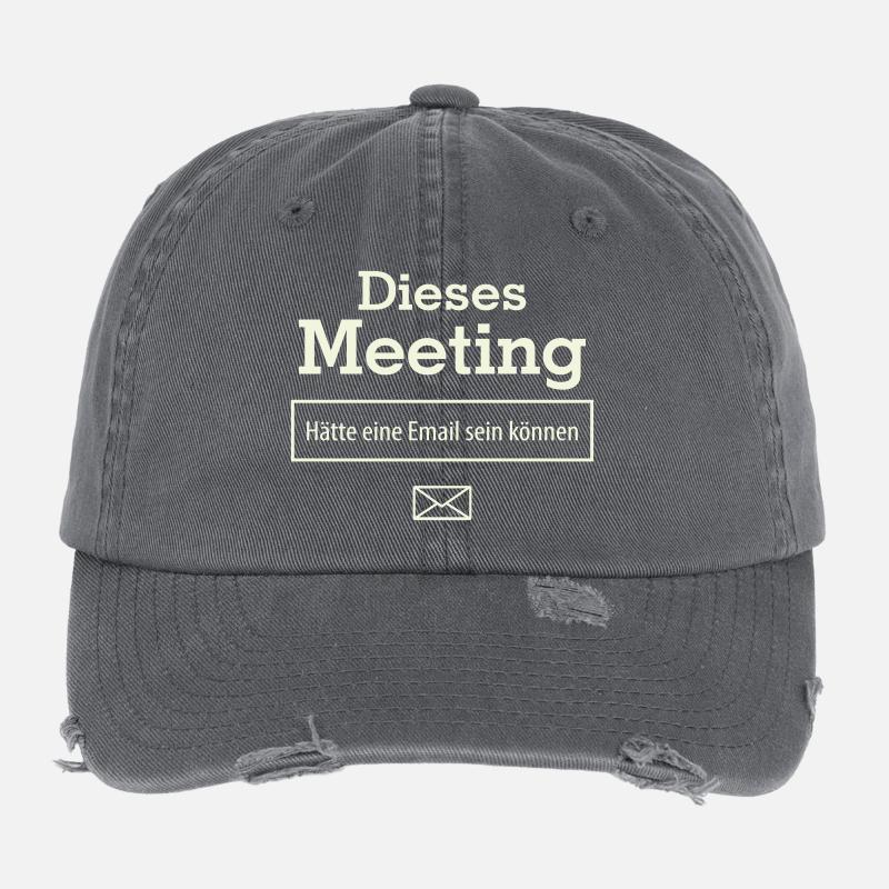 Cette réunion aurait pu être un e-mail Casquette vintage effet usé Flexfit
