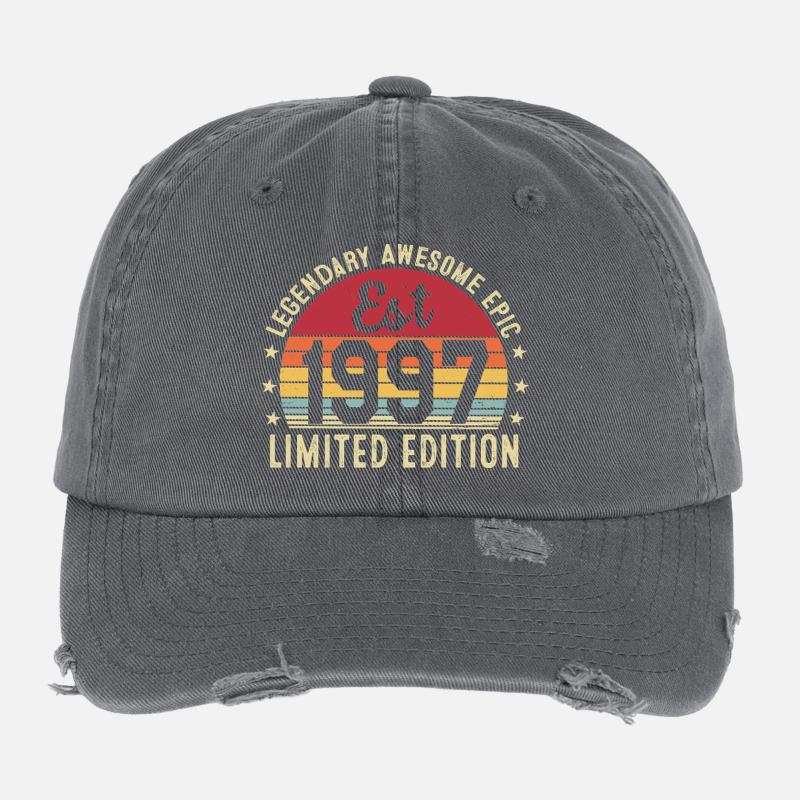 29th Anniversary - Vintage Gift 1997 Flexfit Vintage Destroyed Cap