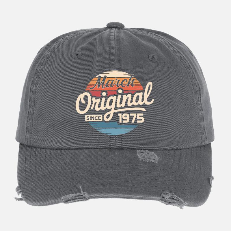 Legendary since march 1975 Flexfit Vintage Destroyed Cap