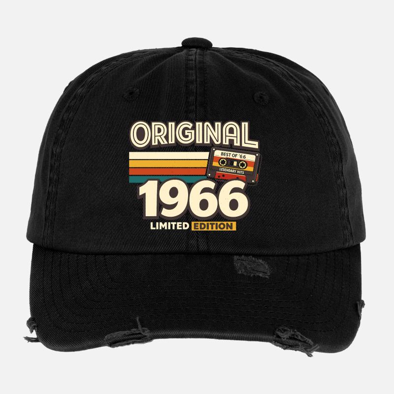 Cadeau vintage original de 1966 Casquette vintage effet usé Flexfit
