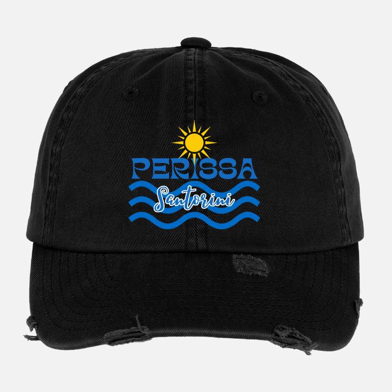 Perissa Santorini Sonnenwellen Flexfit Vintage Destroyed Cap