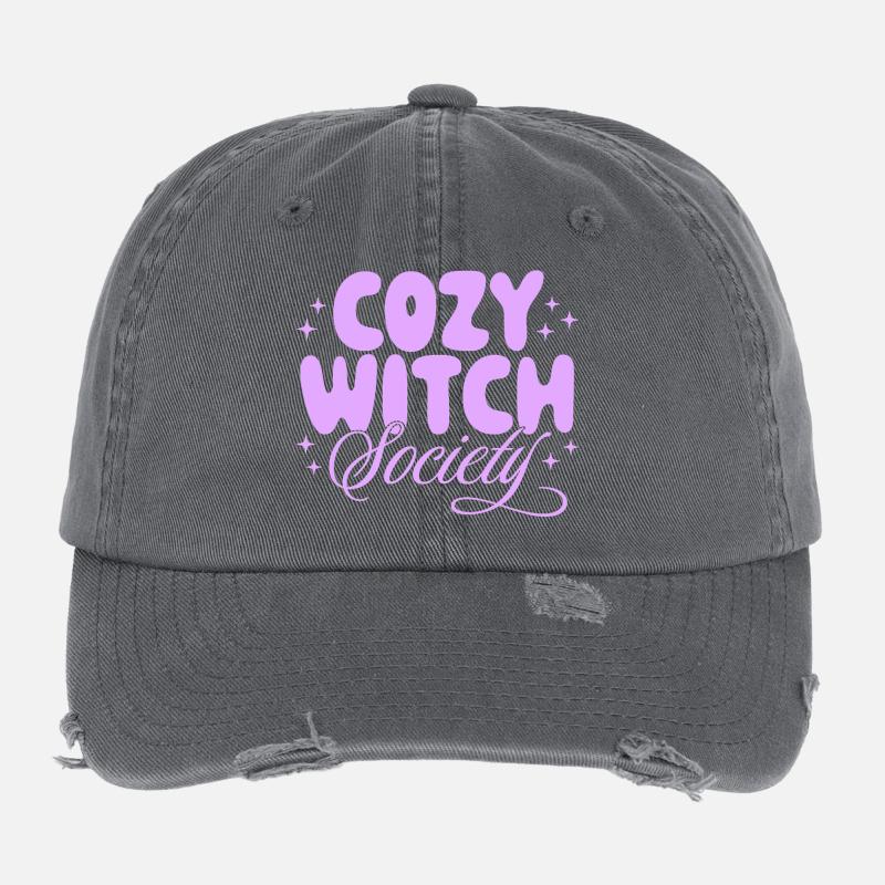 Cozy Witch Society Flexfit Vintage Destroyed Cap