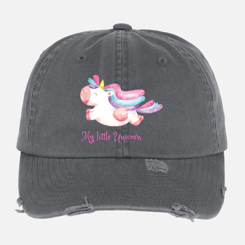 Mein kleines Einhorn Regenbogen Flexfit Vintage Destroyed Cap