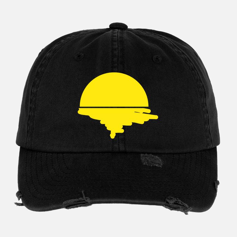 Performance artistique Sun Casquette vintage effet usé Flexfit