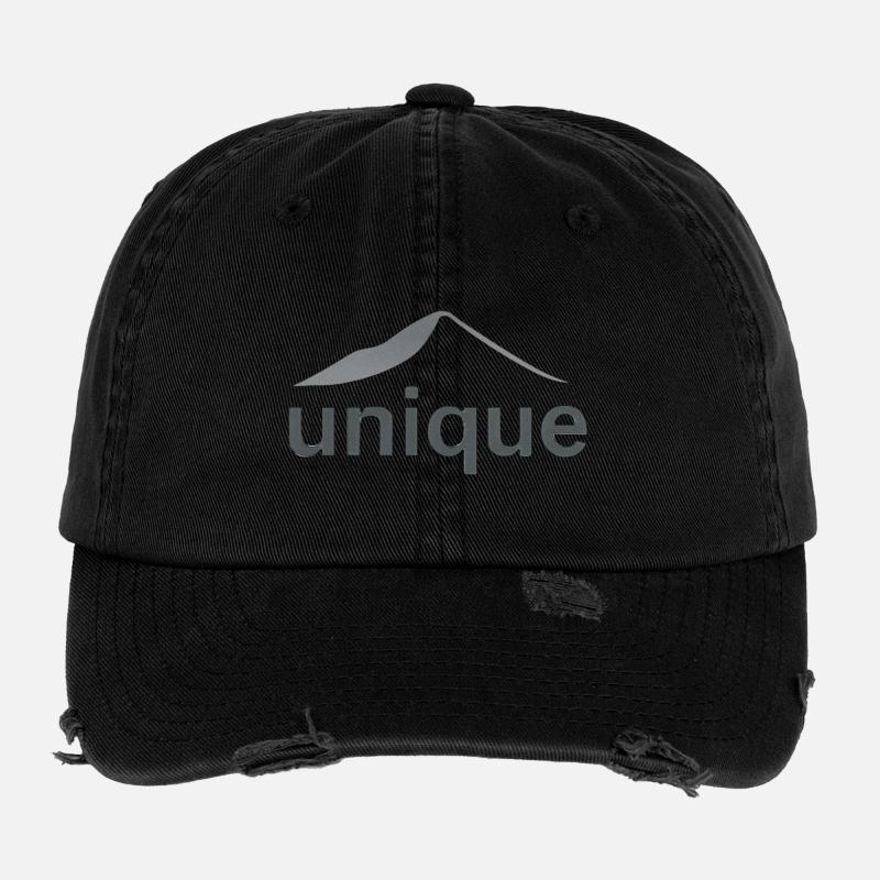"Unique mountain design" Flexfit Vintage Destroyed Cap