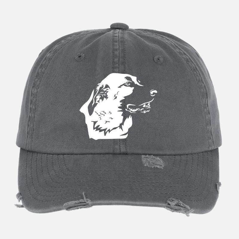 Kangal Head "Black Edition" Flexfit Vintage Destroyed Cap