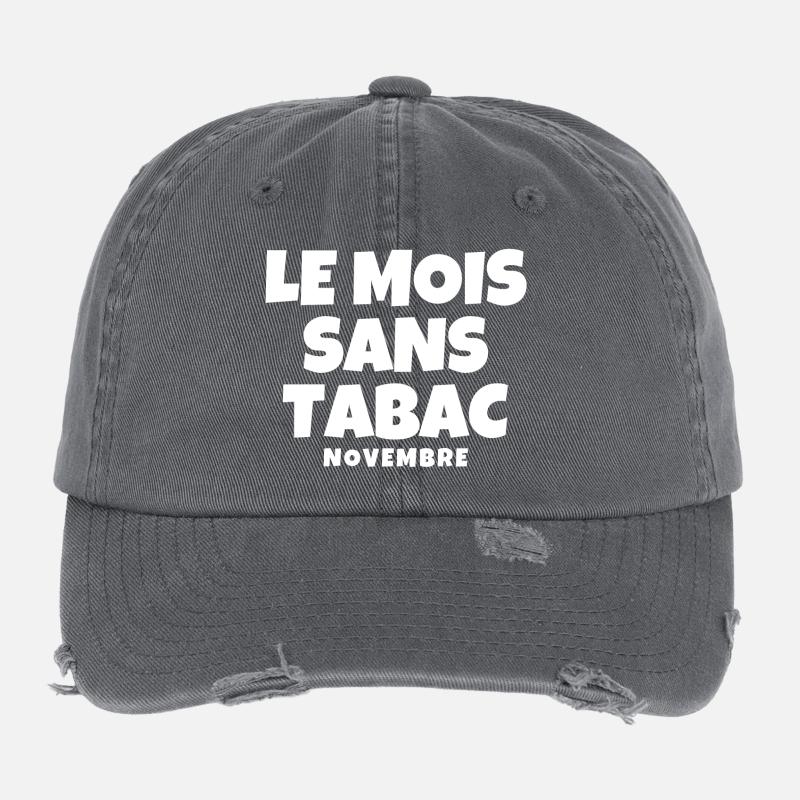 tabac, mois sans tabac, novembre, stop tabac Casquette vintage effet usé Flexfit