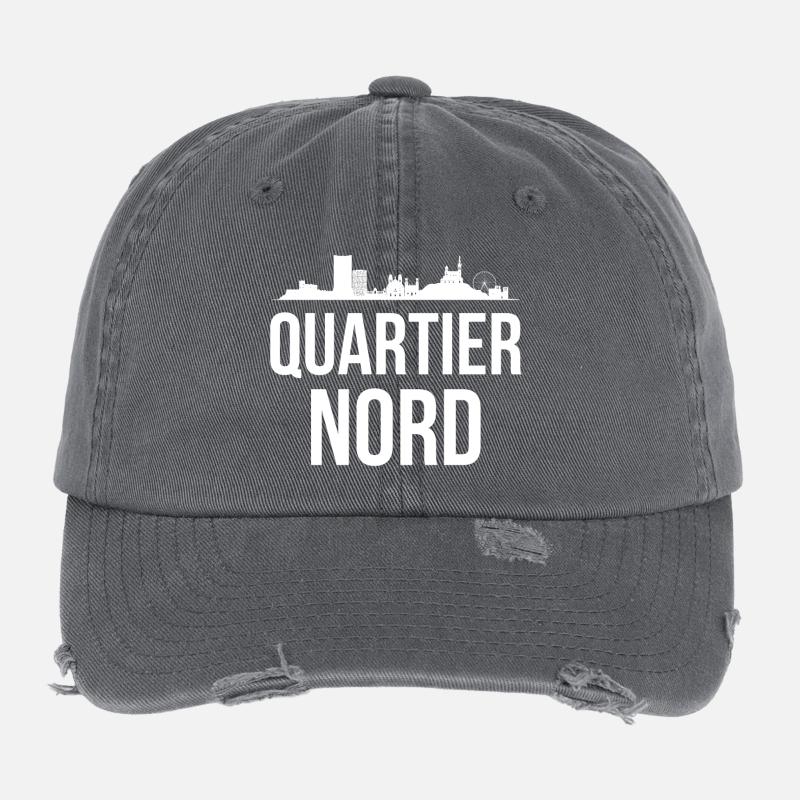Marseille, PACA, quartier nord, bloc, citée Casquette vintage effet usé Flexfit