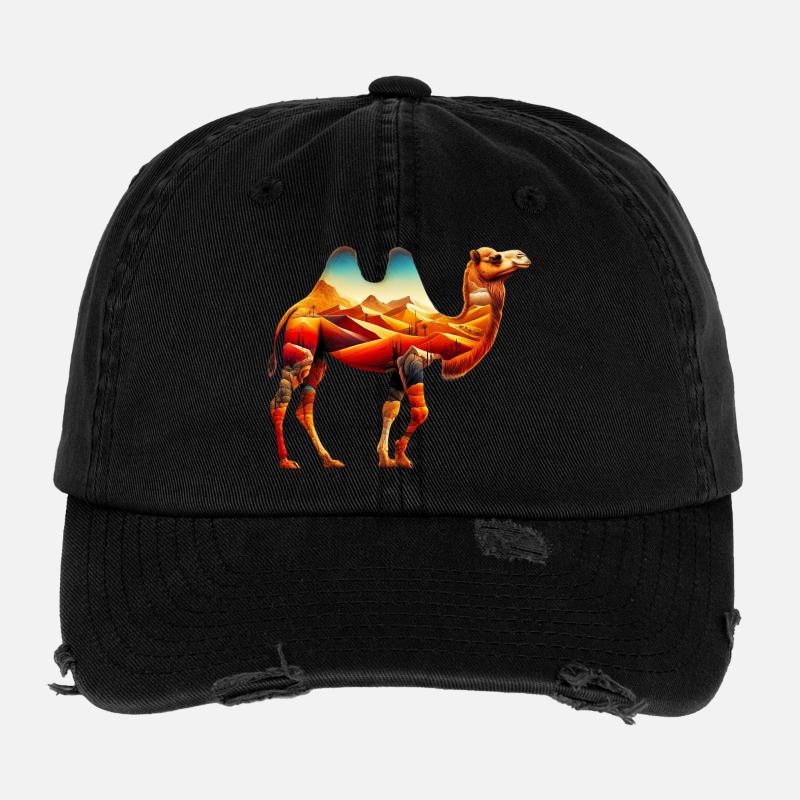 Kamel Flexfit Vintage Destroyed Cap