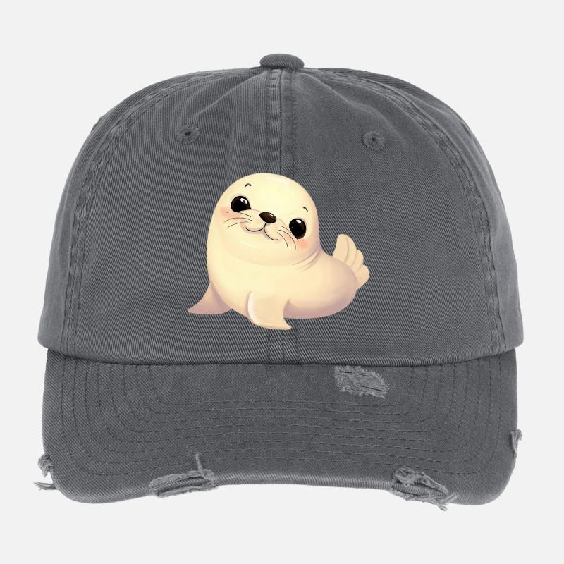 Seal Flexfit Vintage Destroyed Cap