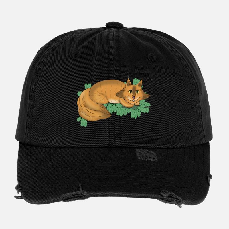 Grinsekatze Flexfit Vintage Destroyed Cap