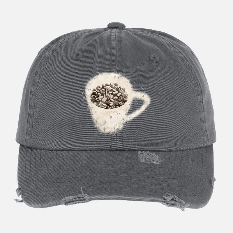 Kaffee Flexfit Vintage Destroyed Cap