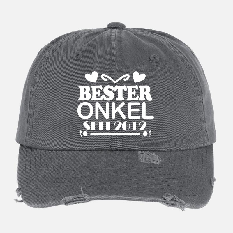 Bester Onkel seit 2012 Flexfit Vintage Destroyed Cap