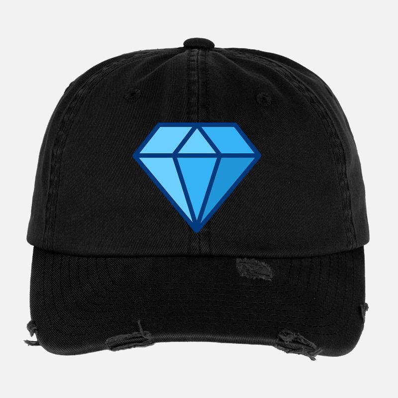 Geometric Diamond Flexfit Vintage Destroyed Cap