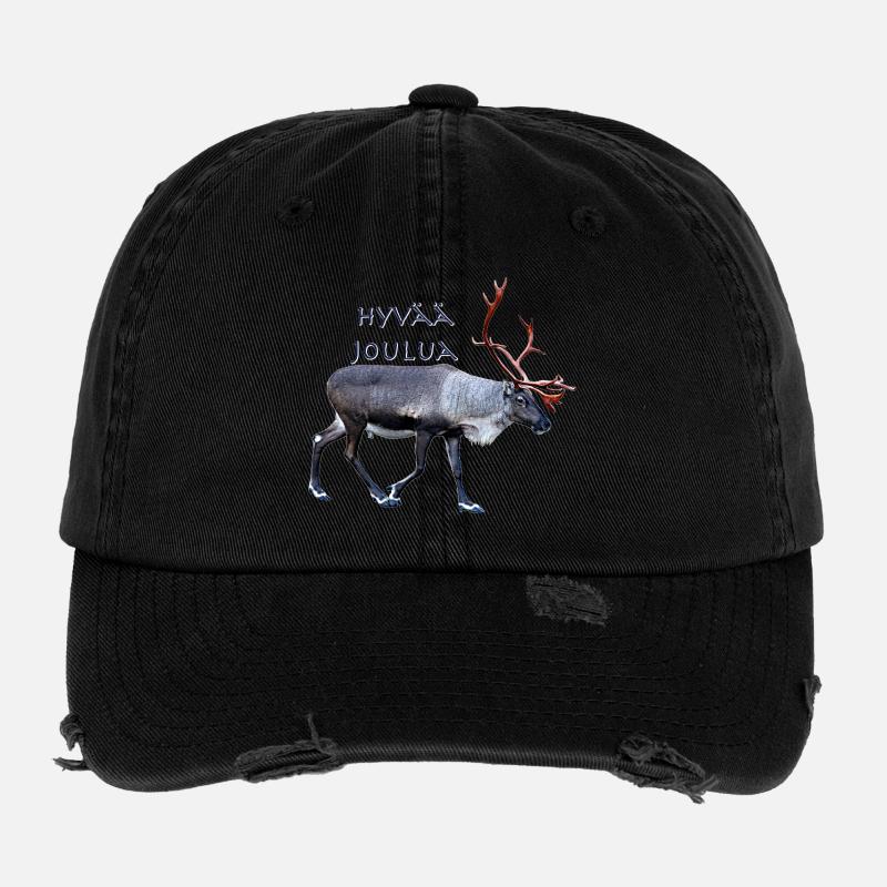 Hyvaa Joulua Flexfit Vintage Destroyed Cap