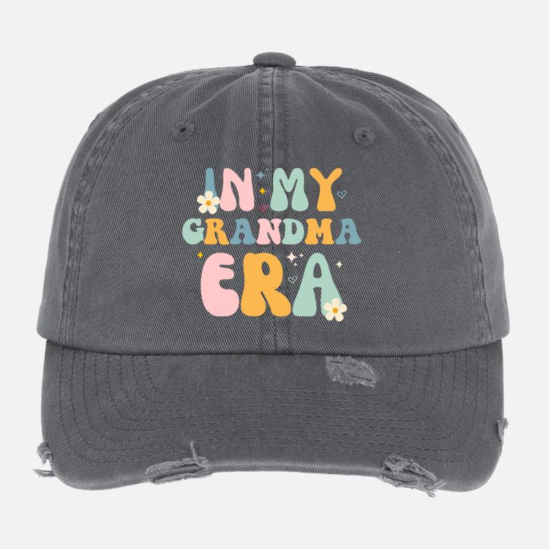 Oma Zärtlichkeit Design Flexfit Vintage Destroyed Cap