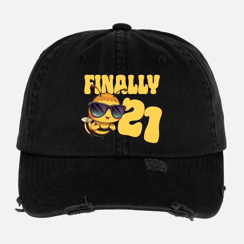 Finally 21 Flexfit Vintage Destroyed Cap