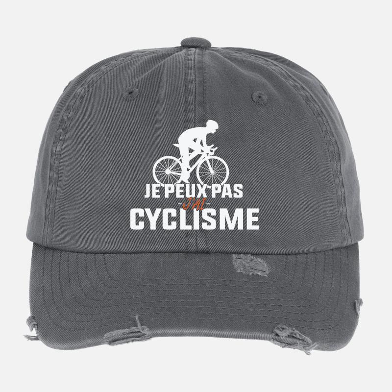 Je Peux Pas J'ai Cyclisme Casquette vintage effet usé Flexfit