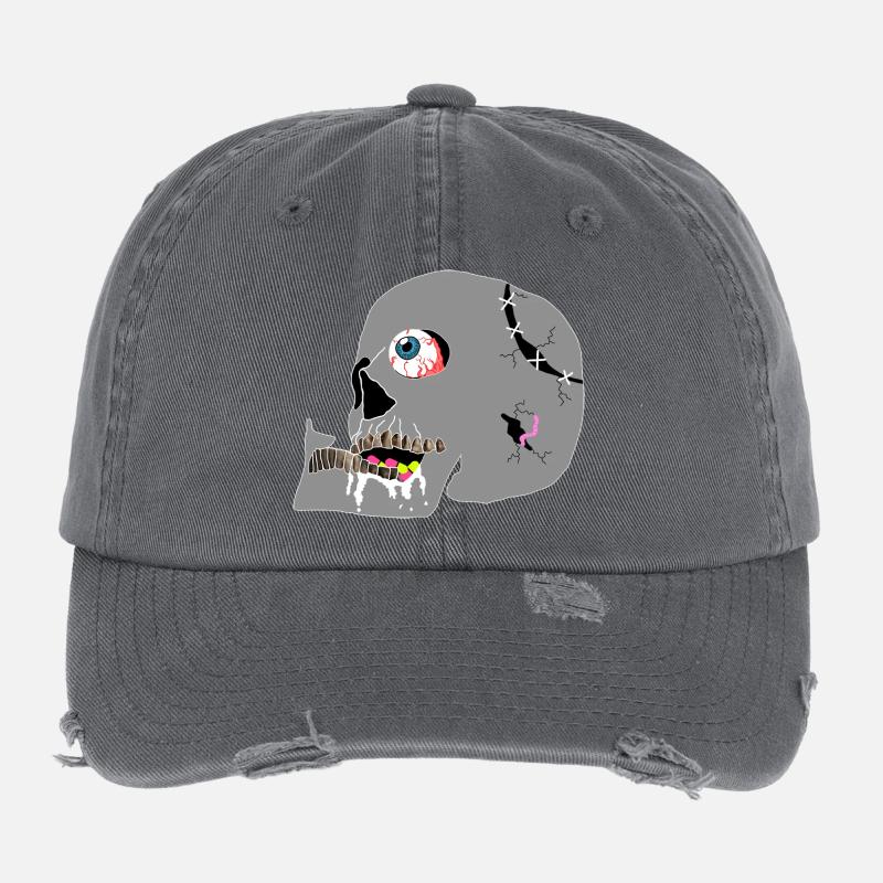 Skull Flexfit Vintage Destroyed Cap