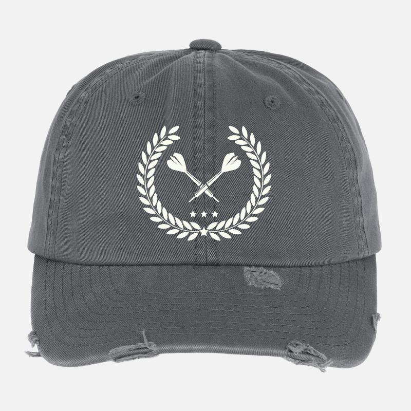 darts_lorbeerkranz Flexfit Vintage Destroyed Cap