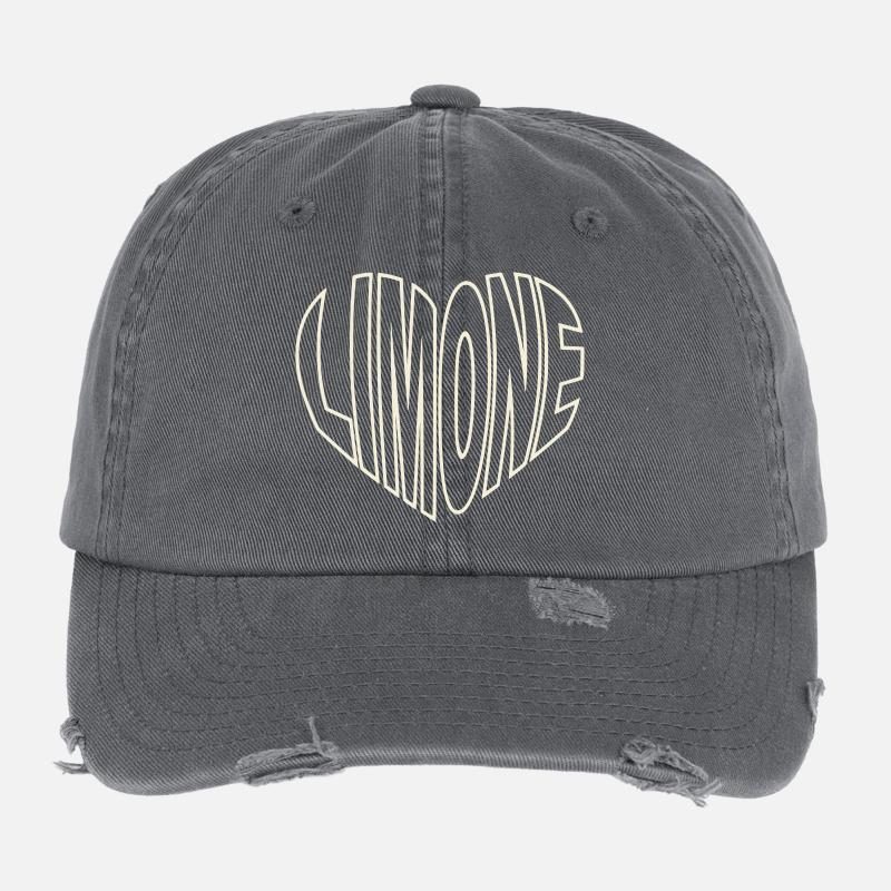 Limone sul Garda Typo Heart Casquette vintage effet usé Flexfit