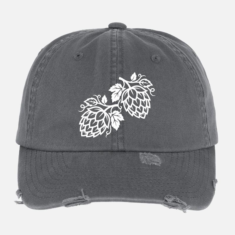 Hops Symbol Brewery Flexfit Vintage Destroyed Cap